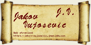Jakov Vujošević vizit kartica